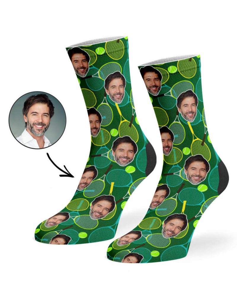 Dark Green Tennis Racket Socks