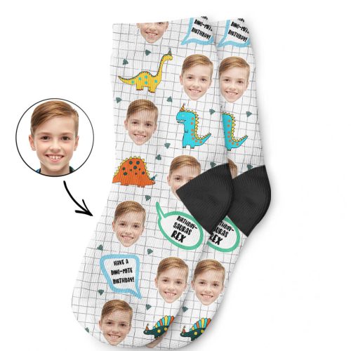 Dino-Mite Birthday Kids Socks