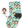 Custom Dinosaur Pattern Kids Socks