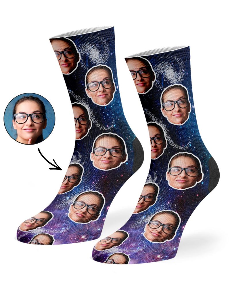 Face Galaxy Socks No