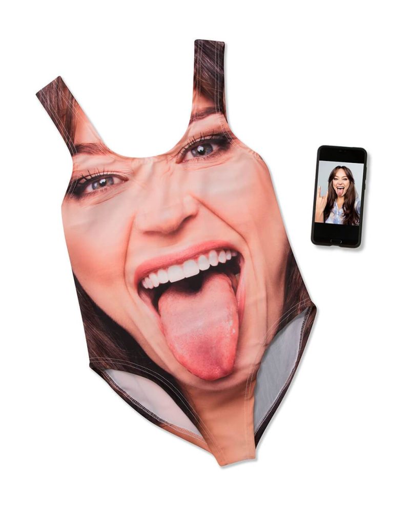 Face Splat Swim Suit