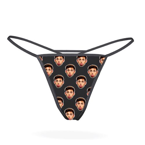 Face black thongs