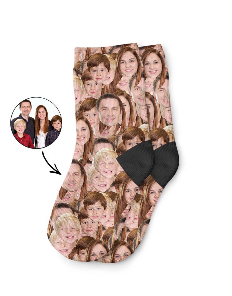 Family Face Mash Up Socks