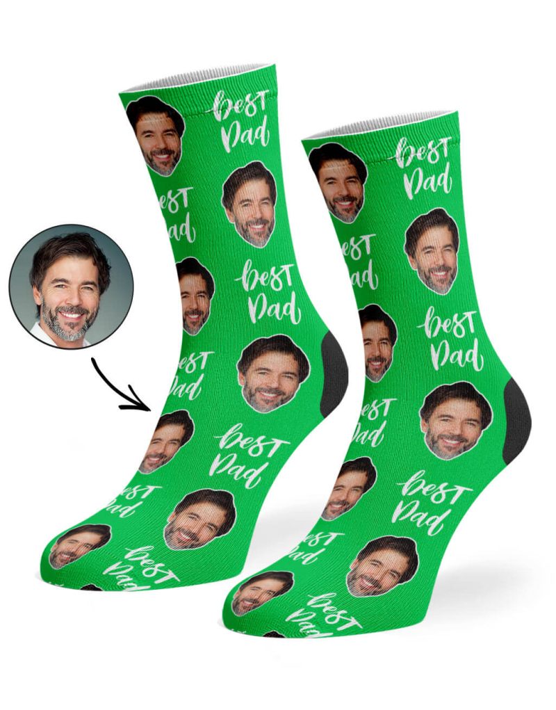 Green Best Dad Socks