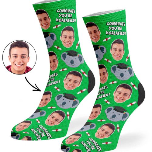 Green Congrats You re Koalafied Socks