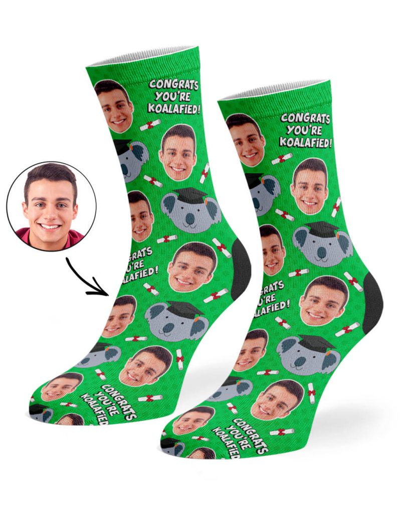 Green Congrats You re Koalafied Socks