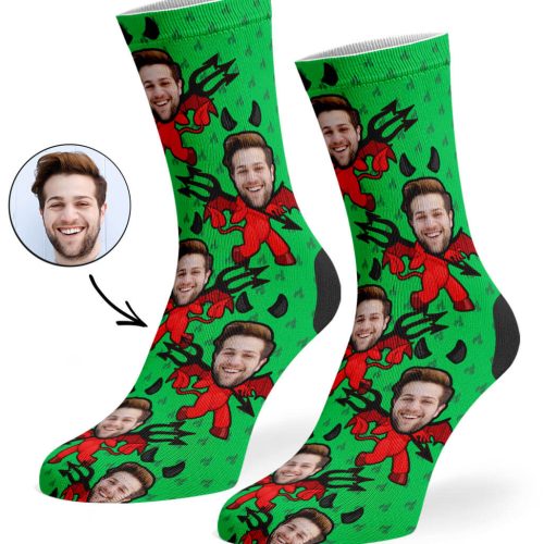 Green Devil Me Socks