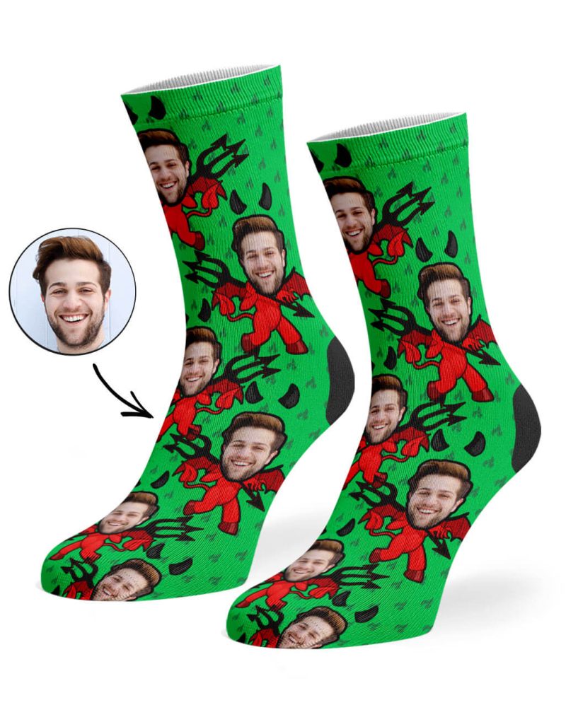 Green Devil Me Socks