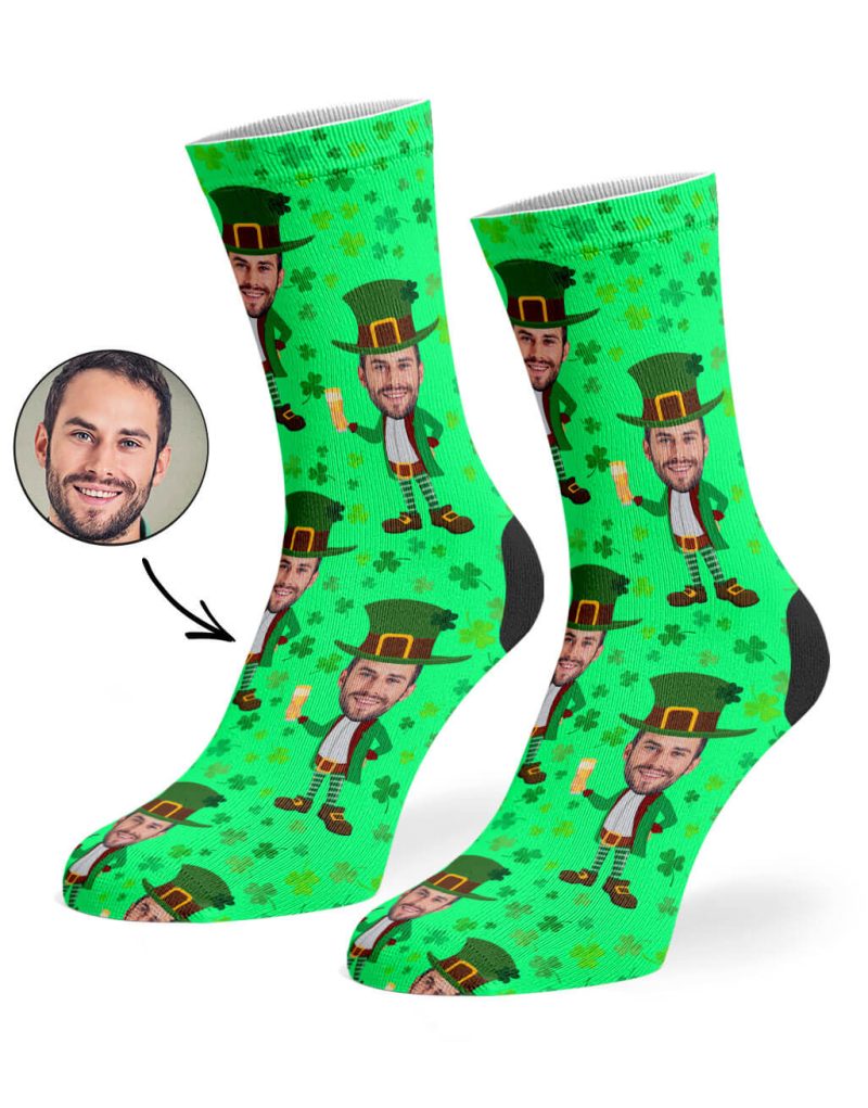 Green Leprechaun Me Socks