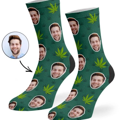 Green Marijuana Socks