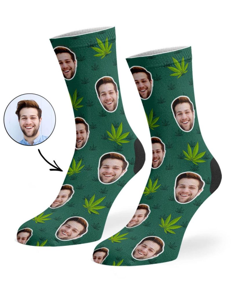 Green Marijuana Socks