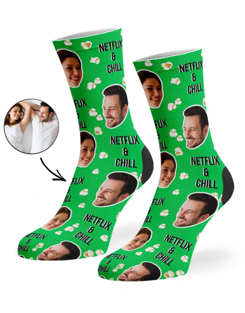 Green Netflix Chill Socks