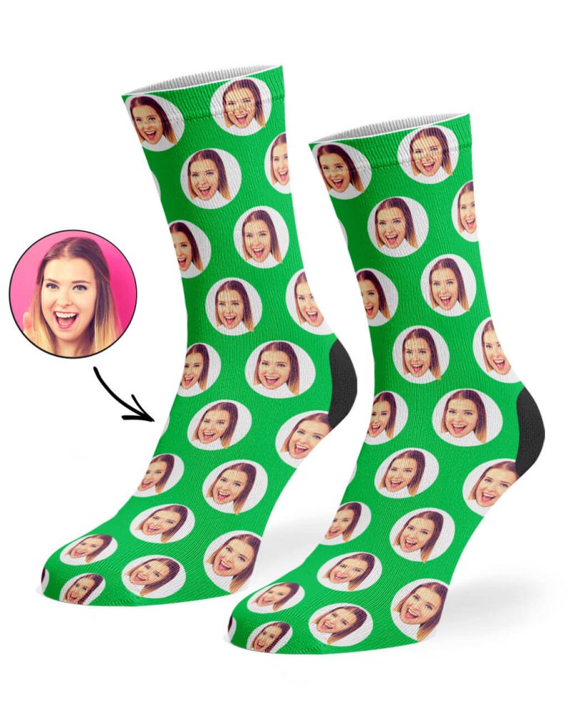 Green Polka Circle Socks