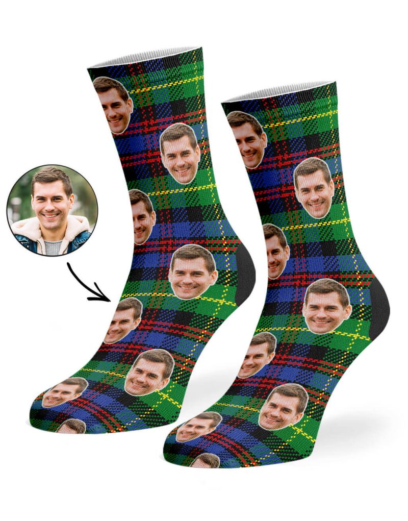 Green Scottish Tartan Socks