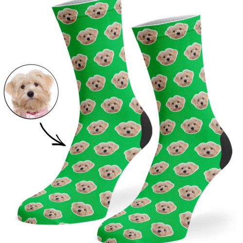 Green Your Dog Pattern Socks