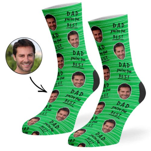 Green Dad You re The Best Socks