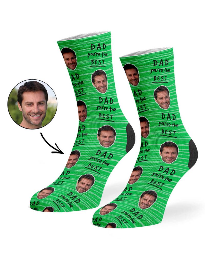 Green Dad You re The Best Socks