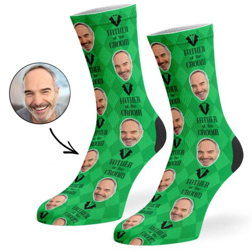 Green Father Of The Groom Socks