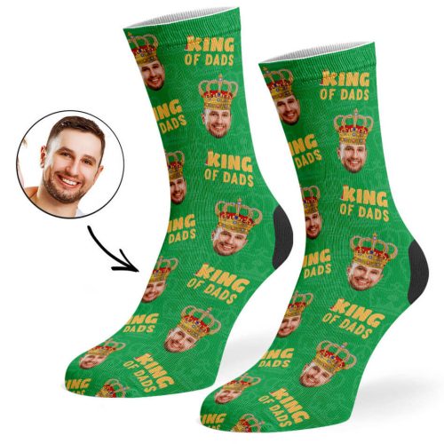 Green King Of Dads Socks