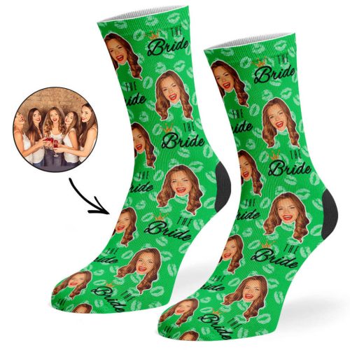 Green Team Bride Socks