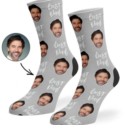 Grey Best Dad Socks