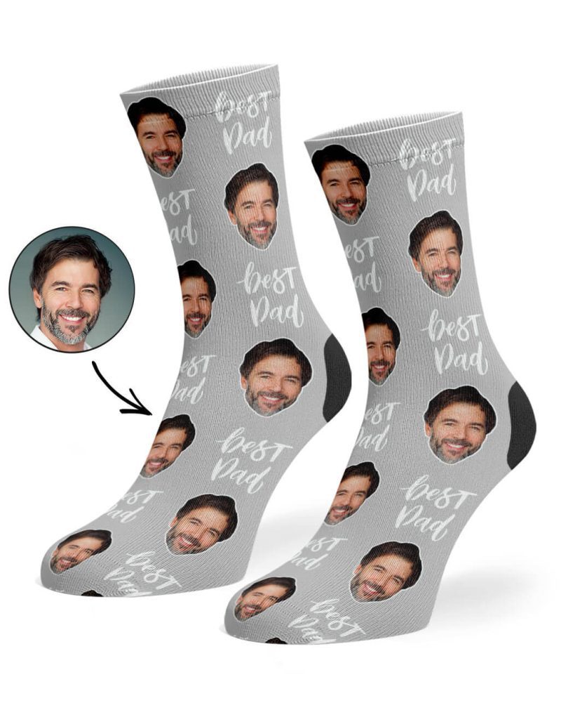 Grey Best Dad Socks