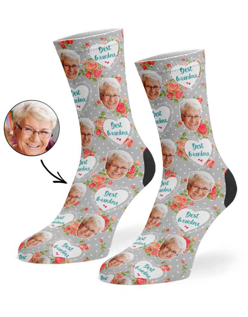 Grey Best Grandma Socks