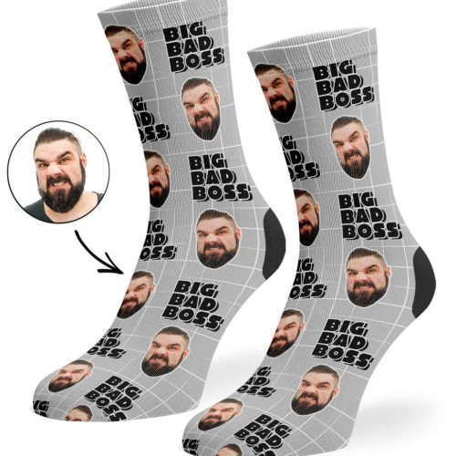 Grey Big Bad Boss Socks