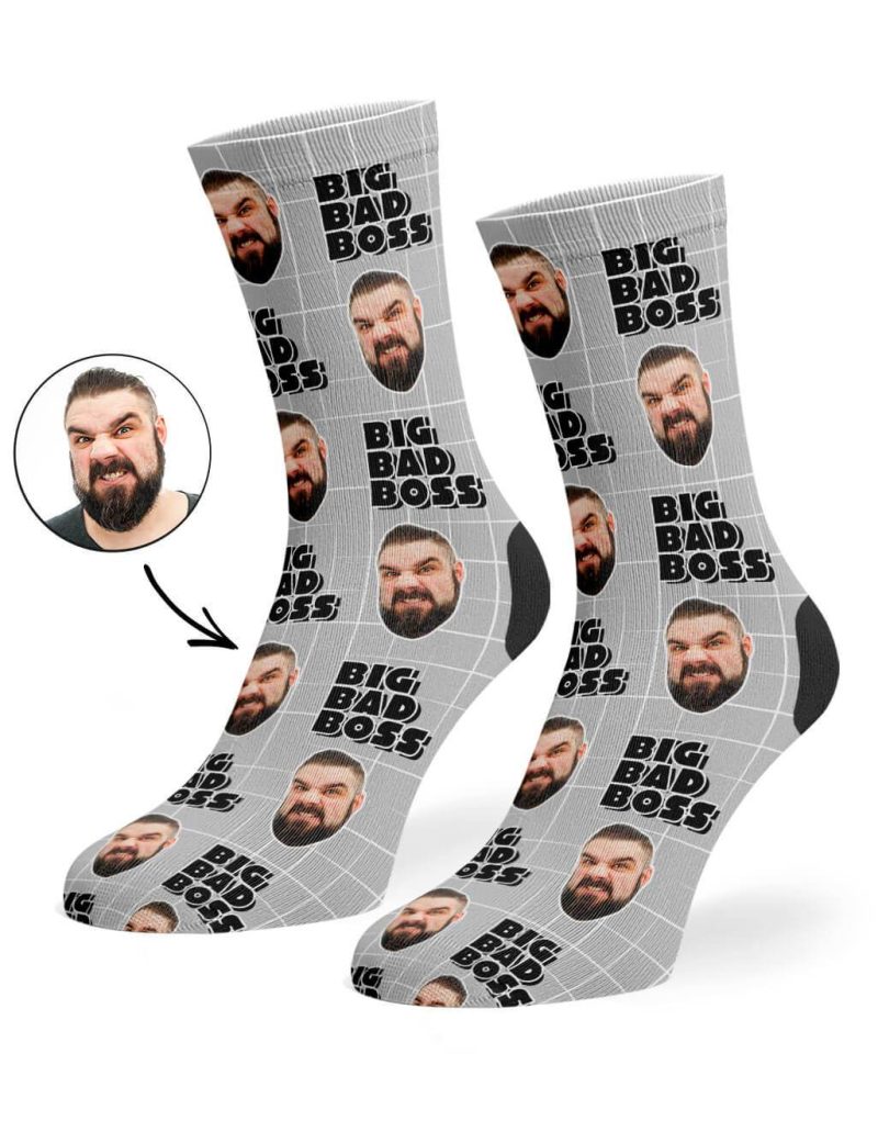 Grey Big Bad Boss Socks