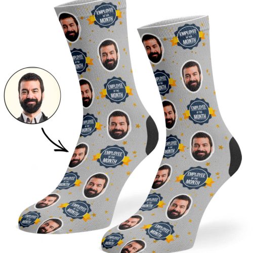 Grey Employee Of The Month Socks