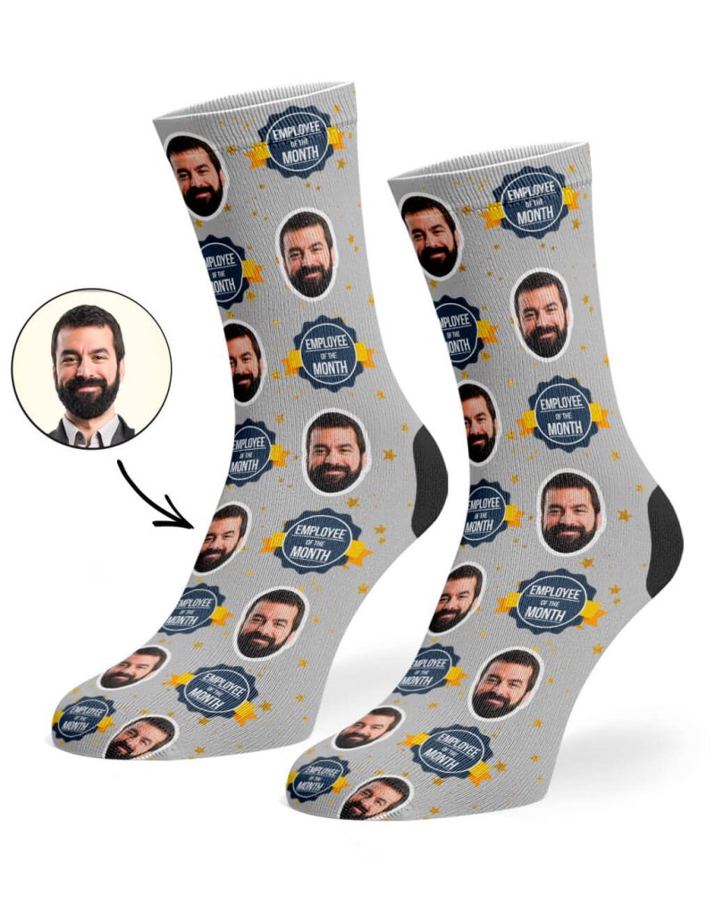 Grey Employee Of The Month Socks