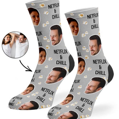 Grey Netflix Chill Socks