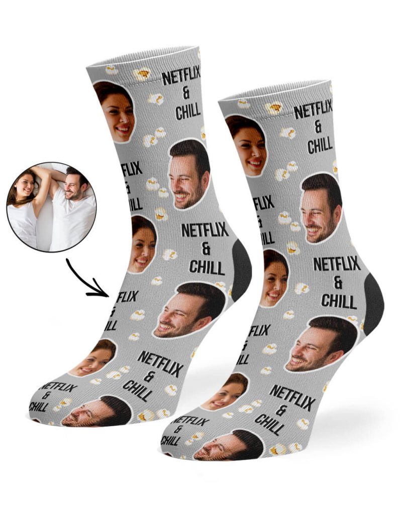 Grey Netflix Chill Socks