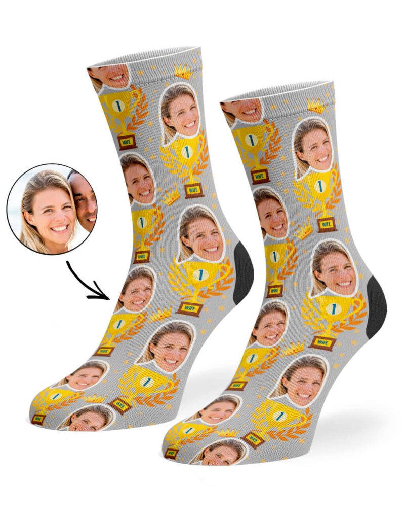 Grey Trophy Wife Socks