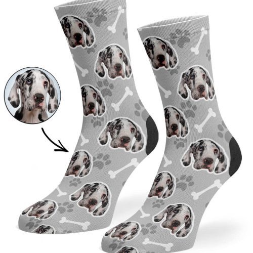 socks with dog face