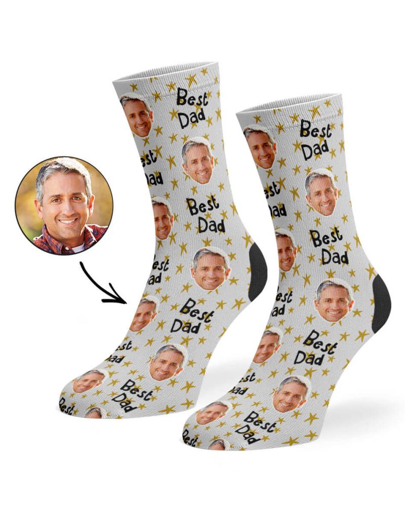 Grey Best Star Dad Socks