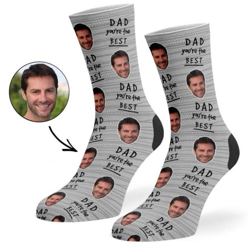 Grey Dad You re The Best Socks