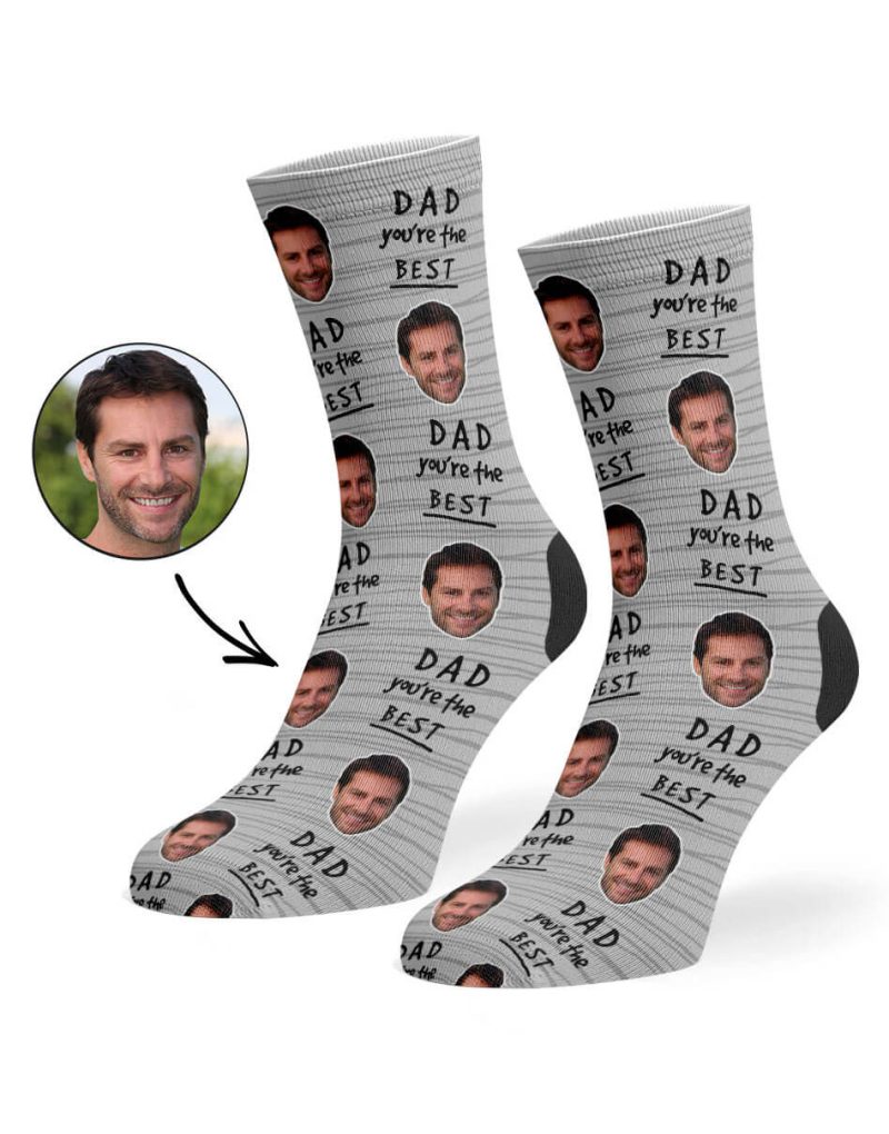 Grey Dad You re The Best Socks