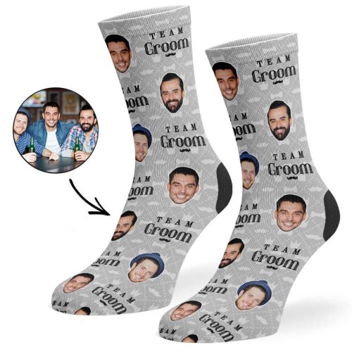 Grey Team Groom Socks