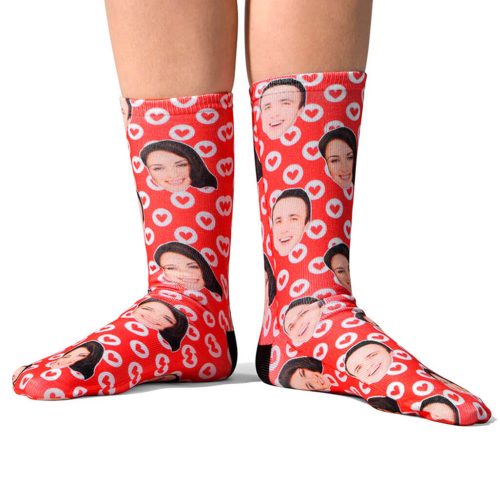 Hearts in Circles Socks