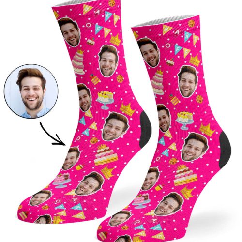 Hot Pink Bake Off King Socks