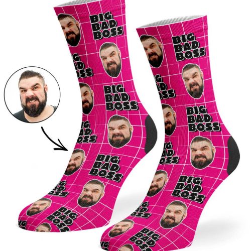 Hot Pink Big Bad Boss Socks