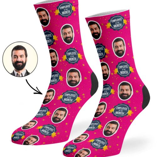 Hot Pink Employee Of The Month Socks