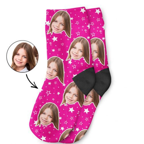 Star Pattern Kids Face Socks