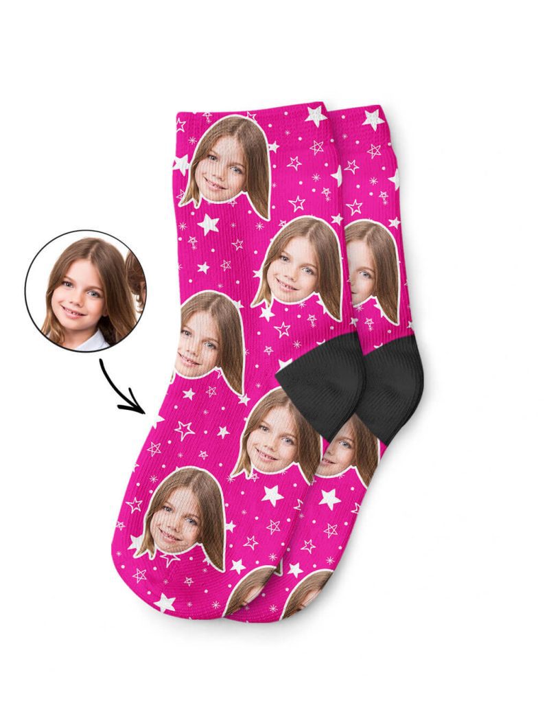 Star Pattern Kids Face Socks