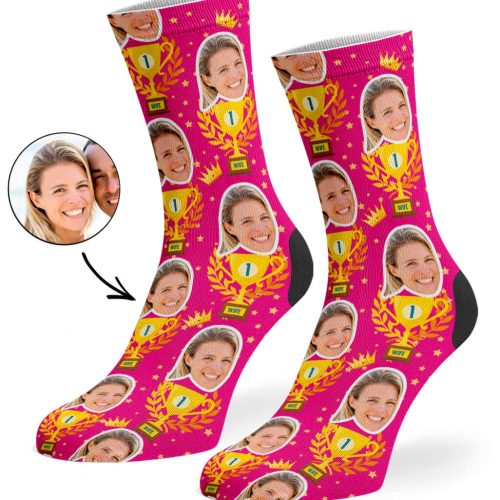 Hot Pink Trophy Wife Socks