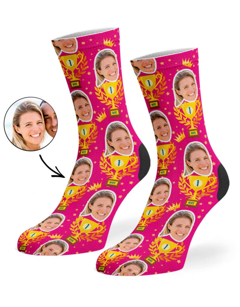 Hot Pink Trophy Wife Socks