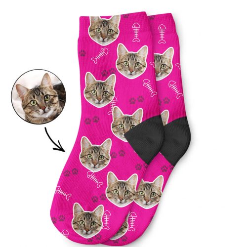 Your Cats Face On Kids Socks