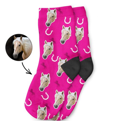 My Horse's Photo on Childrens Socks