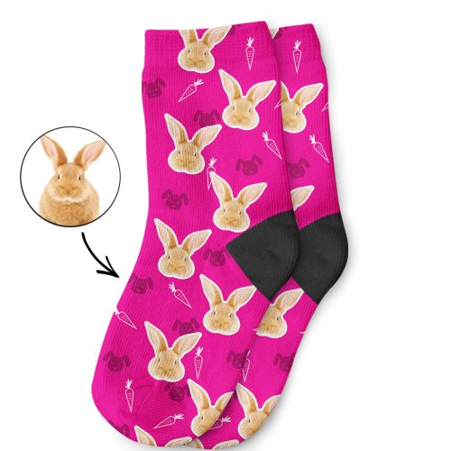 My Rabbit Printed on Kids Socks